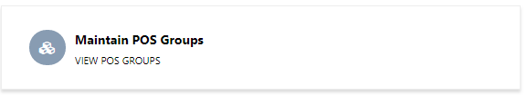 Screenshot 11.4 Maintain POS Groups