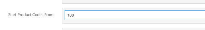 Screenshot 3.6 Start Product Codes From