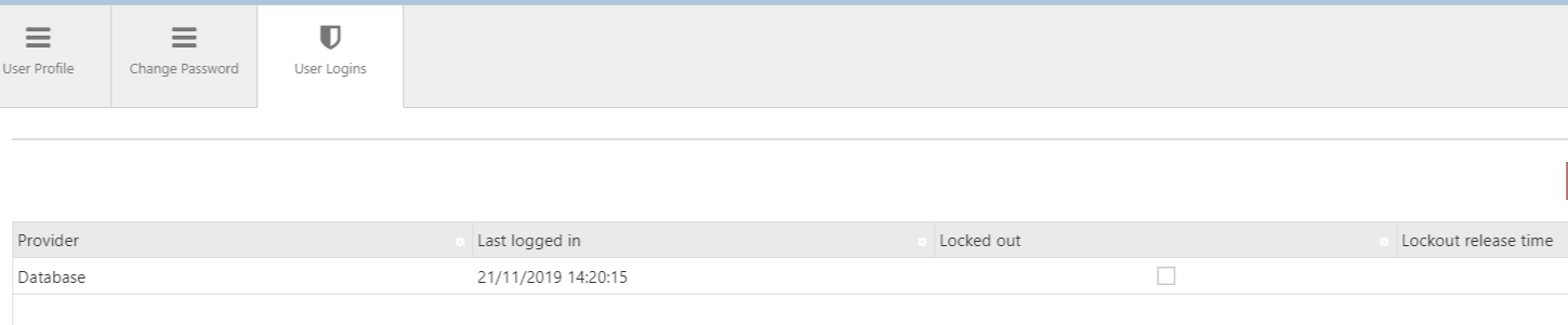 Screenshot 11.10 User logins