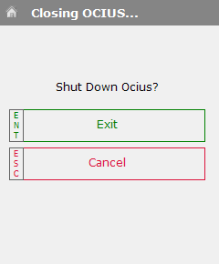 Shut Down Ocius