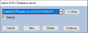 Select Database Server